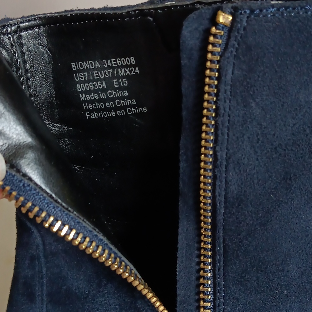 Calvin Klein Dark Blue Ankle Booties - Picture 3 of 8
